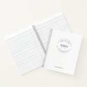 Carnet Site Web Personnalisé avec Logo sur Mesure Grande  (Intérieur)