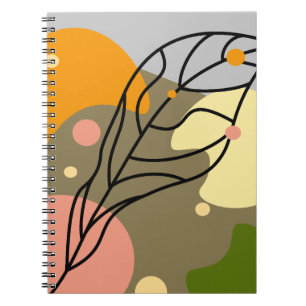 Carnet Sites abstraits intéressants avec feuilles