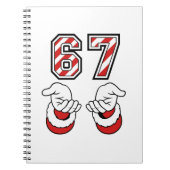 Carnet Six Seven 67 6 7 Santa Christmas Meme Holiday (Devant)