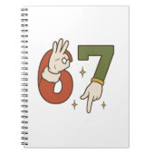 Carnet Six Seven 67 6 7 Santa Elfe Noël Memes (Devant)