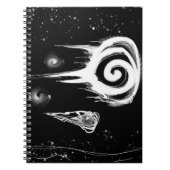 Carnet SJ spirale négative impression d'oeuvre (Devant)