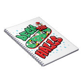 Carnet Skateboard Noël Skateboard Deck the Halls (Côté Droit)