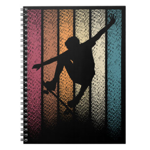 Carnet Skateboarding Rétro Vintage