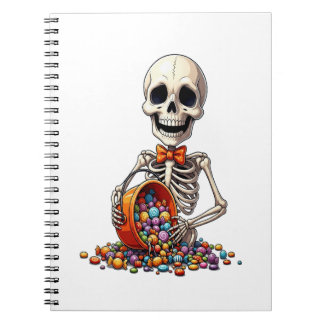 Carnet Skeleton Candy Bowl Halloween