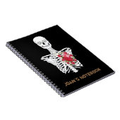 Carnet Skeleton Coeur de fleurs (Côté Droit)