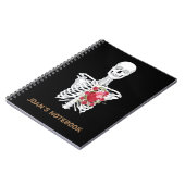 Carnet Skeleton Coeur de fleurs (Côté gauche)