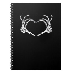 Carnet Skeleton Coeur main Halloween Design