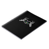 Carnet Skeleton Coeur main Mardi Gras (Côté gauche)
