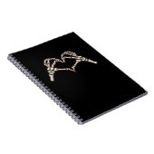 Carnet Skeleton conception de coeur main (Côté Droit)