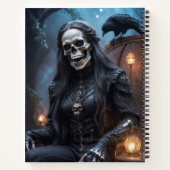 Carnet Skeleton Femme avec Corbeau (Dos)