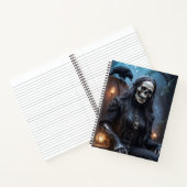 Carnet Skeleton Femme avec Corbeau (Intérieur)