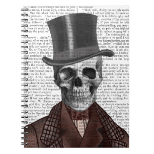Carnet Skeleton Gentleman and Top hat