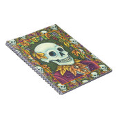 CARNET SKELETON, GOTH GENTLEMAN SKULL, DEAD LEAF SOCIETE (Côté Droit)