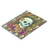 CARNET SKELETON, GOTH GENTLEMAN SKULL, DEAD LEAF SOCIETE (Côté gauche)