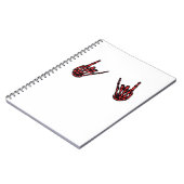 Carnet Skeleton Hand Heart Roll & Red Classic (Côté gauche)