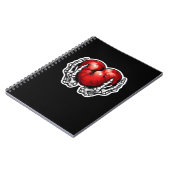 Carnet Skeleton Hands Hearts - Jolie Halloween (Côté gauche)