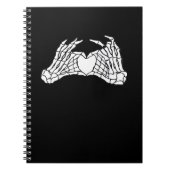 Carnet Skeleton Heart Hands - Lumière (Devant)