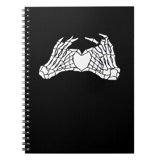 Carnet Skeleton Heart Hands - Lumière (Devant)