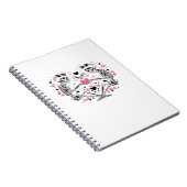 Carnet Skeleton Heart Mains Classique Viral (Côté Droit)