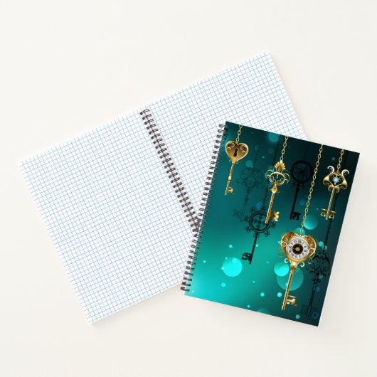 Carnet Skeleton Keys on Green Background (Intérieur)