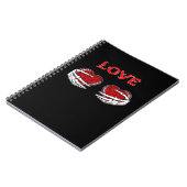 Carnet Skeleton Mains Coeur Drôle Design (Côté gauche)