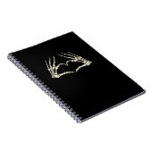 Carnet Skeleton Mains Coeur drôle Halloween Hommes Femmes (Côté Droit)