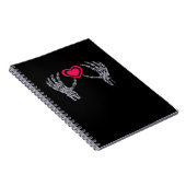 Carnet Skeleton Mains Coeur mignon (Côté Droit)