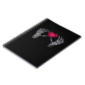 Carnet Skeleton Mains Coeur mignon (Côté gauche)