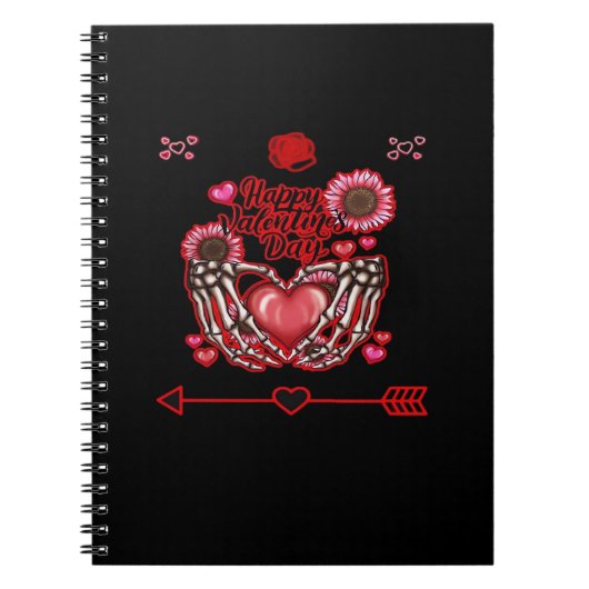 Carnet Skeleton Mains Valentines Classic de la journée (Devant)
