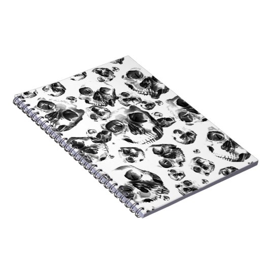Carnet Skeleton Skull Art Pattern (Côté Droit)