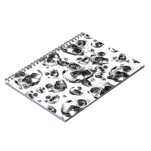 Carnet Skeleton Skull Art Pattern (Côté gauche)