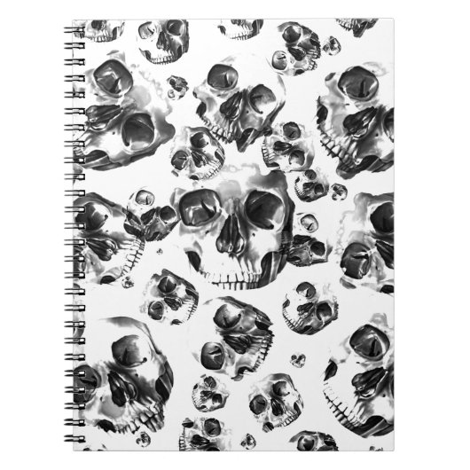 Carnet Skeleton Skull Art Pattern (Devant)
