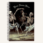 Carnet Skeletons dansants Mariage gothique (Recto)