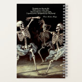 Carnet Skeletons de danse de la mort noire Halloween (Verso)