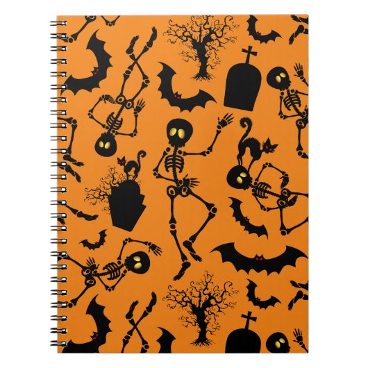 Carnet Skeletons d'Halloween Macabre Dance (Devant)