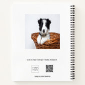 Carnet Sketbook chien photo de chien (Dos)
