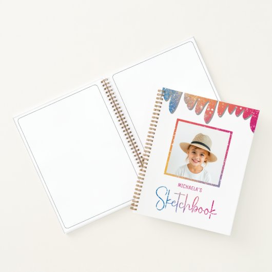 Carnet Sketbook Photo Enfants Typographie (Intérieur)