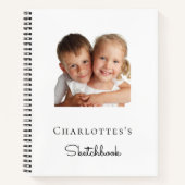Carnet Sketbook photo personnalisée enfants enfants (Devant)