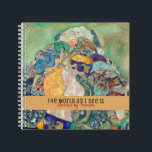 Carnet Sketch Book Gustav Klimt Fine Art<br><div class="desc">The World As You See It - Un livre d'esquisses magnifiquement conçu. La couverture est une copie de "Baby" (1917) par Gustav Klimt. Klimt, leader du mouvement de sécession de Vienne (Art Nouveau), était un maître du symbolisme. Le titre peut être laissé tel quel, ou il peut être changé à...</div>