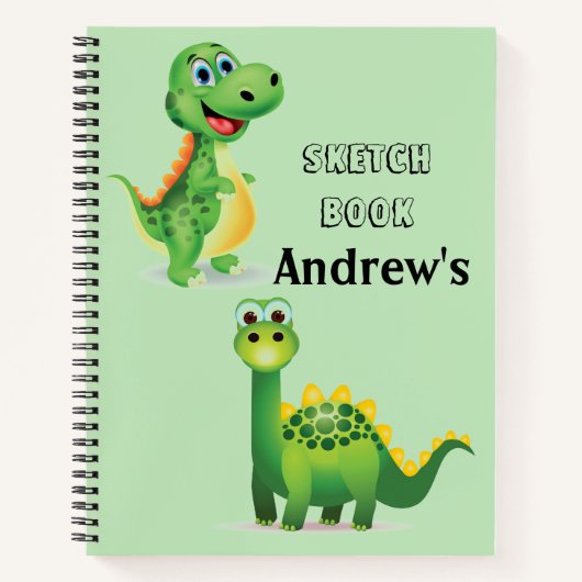 Carnet Sketch pour enfants Dinosaures (Devant)