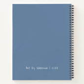 Carnet Sketchbook Artist bleu personnalisé (Dos)