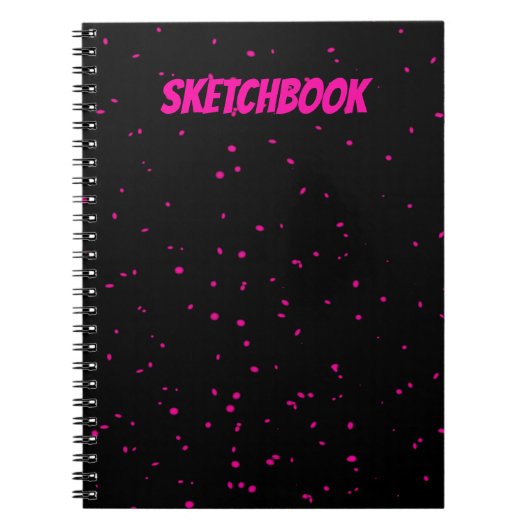 Carnet Sketchbook Black pour dessiner votre art (Devant)