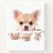 Carnet Sketchbook chien animal blanc photo collage (Dos)