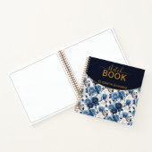 Carnet Sketchbook Elegante Rosas Azules y Oro Personaliza (Intérieur)