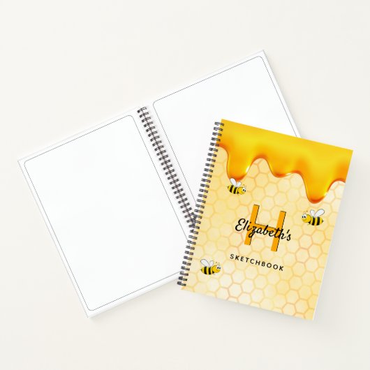 Carnet Sketchbook Miel d'abeille goutte (Intérieur)