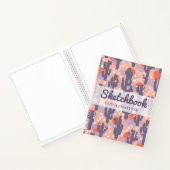 Carnet Sketchbook Modern Cactus Personnalisé (Intérieur)