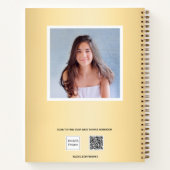 Carnet Sketchbook or photo filles typographie (Dos)