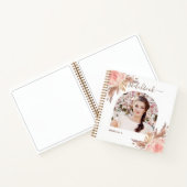 Carnet Sketchbook pampas herbe rose or floral photo (Intérieur)
