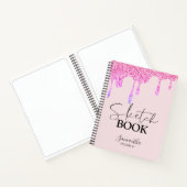 Carnet Sketchbook Pink Parties scintillant Drivers School (Intérieur)