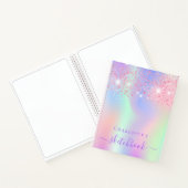 Carnet Sketchbook rose violet hologirl (Intérieur)